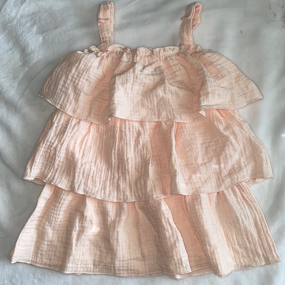 NWT NEW Toddler Baby Girls Madison Layne Ruffled Spaghetti Strap Dress 2T